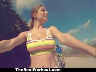 Busty Teen Gets Fucked just after Workout