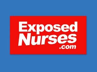 Exposed Nurses: glorious nurse playing with her speculum
