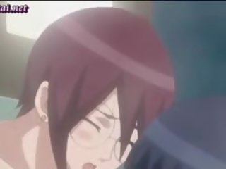 Stately anime vixen mengusik prick dalam mandi