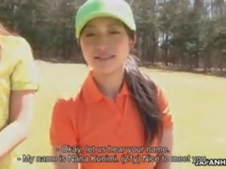 Cantik golf adolescent nana kunimi memimpin sebuah mistake dan sekarang dia