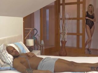 BLACK4K. smooth black schoolboy and honey have affair in the hotel room