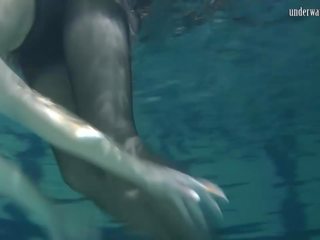 Lozhkova in See Through Shorts in the Pool: Free HD adult movie 35
