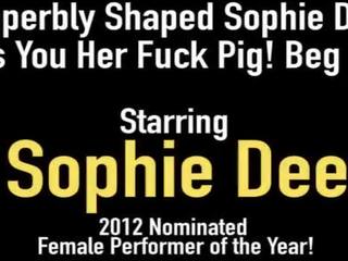 Superbly Shaped Sophie Dee initiates You Her Fuck Pig! Beg Now!