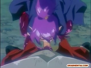 Redhead Anime goddess Giant Monster Bat Fucked