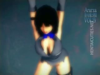 Captivating 3D Anime Slave Gets Punished