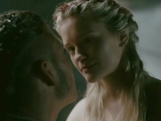 Alicia agneson perfekt groß arsch und titten (vikings s5e3)