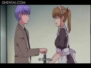 Hentai dude playing with his udud glorious maids slick burungpun