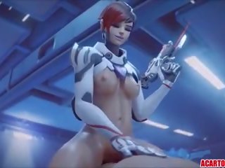 Overwatch 더러운 비디오 편집 와 dva 과 widowmaker: x 정격 비디오 64