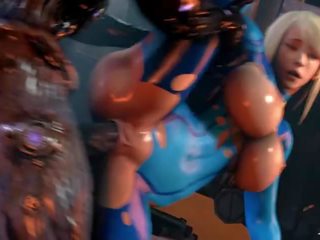 Mutant zkurvenej samus s a netvor penis