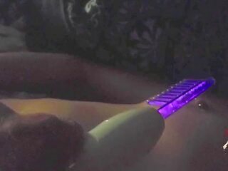 WOW what an electric orgasm! Violet Wand PLAY!