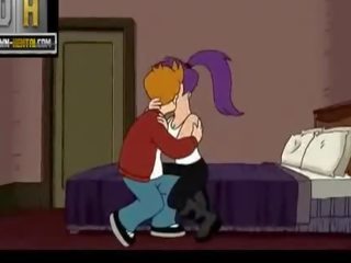 Futurama sex film Fry and Leela having sex