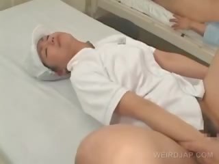 Charming Asian Nurse Pussy Fucked Deep By Her Patient