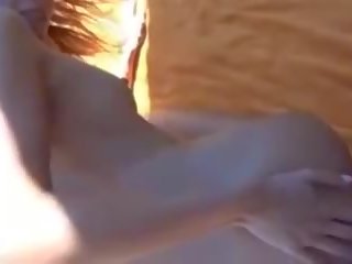 Desnuda playa - tremendous pareja anal joder punto de vista, sucio vídeo 7c