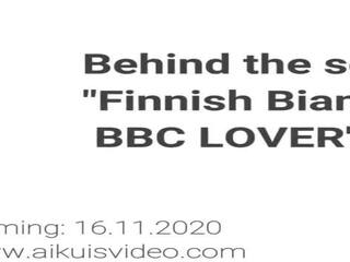 Za the scény finský bianca je a bbc milenec: vysoká rozlišením špinavý film fe