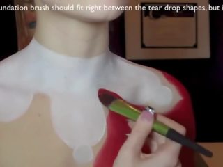 Harley quinn body paint