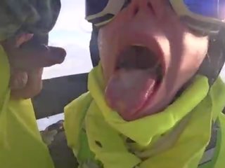 4k publique éjac sur bouche en ski ascenseur partie 1, 2