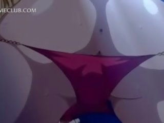 Gjoksmadhe anime bjonde marrje e shëndoshë manhood në i ngushtë bythë vrimë
