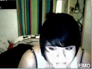 EMO pleasant Chubby Teen Goth adolescent On Cam!