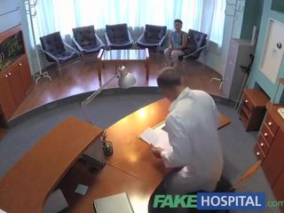 FakeHospital Patient overhears doc fucking nurse then fucks him too