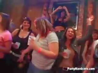 Foxy teen sluts having wild dirty clip at night club sex party