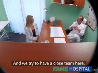 Fakehospital 새로운 간호사 소요 더블 사정 부터 성적 자극 의료 사람 트리플 엑스 영화 vids