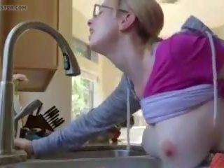Adorable Bigtits MILF Boltonwife Kitchen Doggystyle.