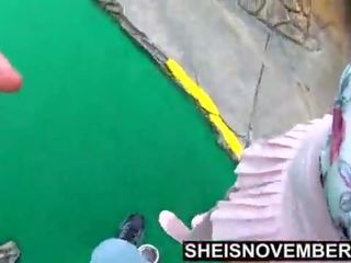 4k hd duro negrita paso damisela follando paso papá y compañero mismo día en mini golf curso estrella porno sheisnovember