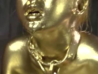 Goud bodypaint neuken japans xxx video-