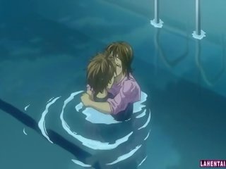 Hentai cutie Making Out In The Pool And Gets Fucked