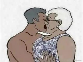 שחור סבתא לאהוב אנאלי אנימציה קריקטורה: חופשי מבוגר סרט d6
