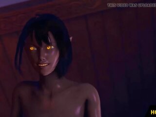 3d futanari witcher transsexuál triss merigold fucks yennefer ts