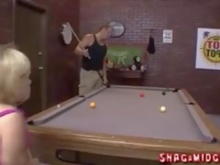 Ugly Midget Playing Pool