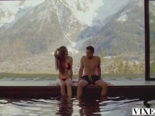 Ķildīga sieviete slēpot zaķis sonya ir desiring netīras filma uz the alps